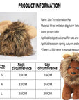 Lion Mane Cat Costume